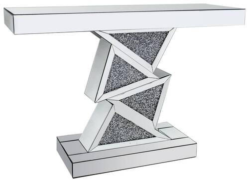 KONSOLENTISCH Silberfarben - Silberfarben, Trend, Glas/Holzwerkstoff (120/35/80cm) - Xora
