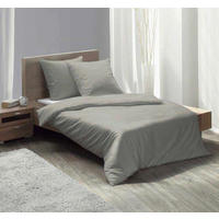 BETTWÄSCHE 155/220 cm  - Dunkelgrau, Basics, Textil (155/220cm) - Fleuresse