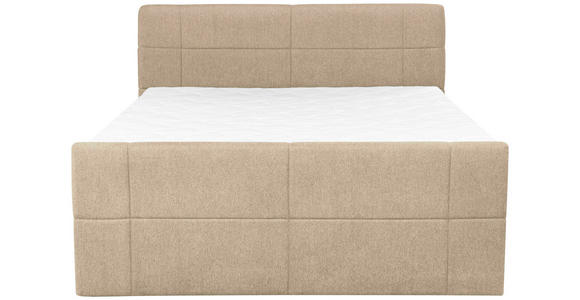 BOXSPRINGBETT 180/200 cm in Beige - Beige, KONVENTIONELL, Textil (180/200cm) - Carryhome