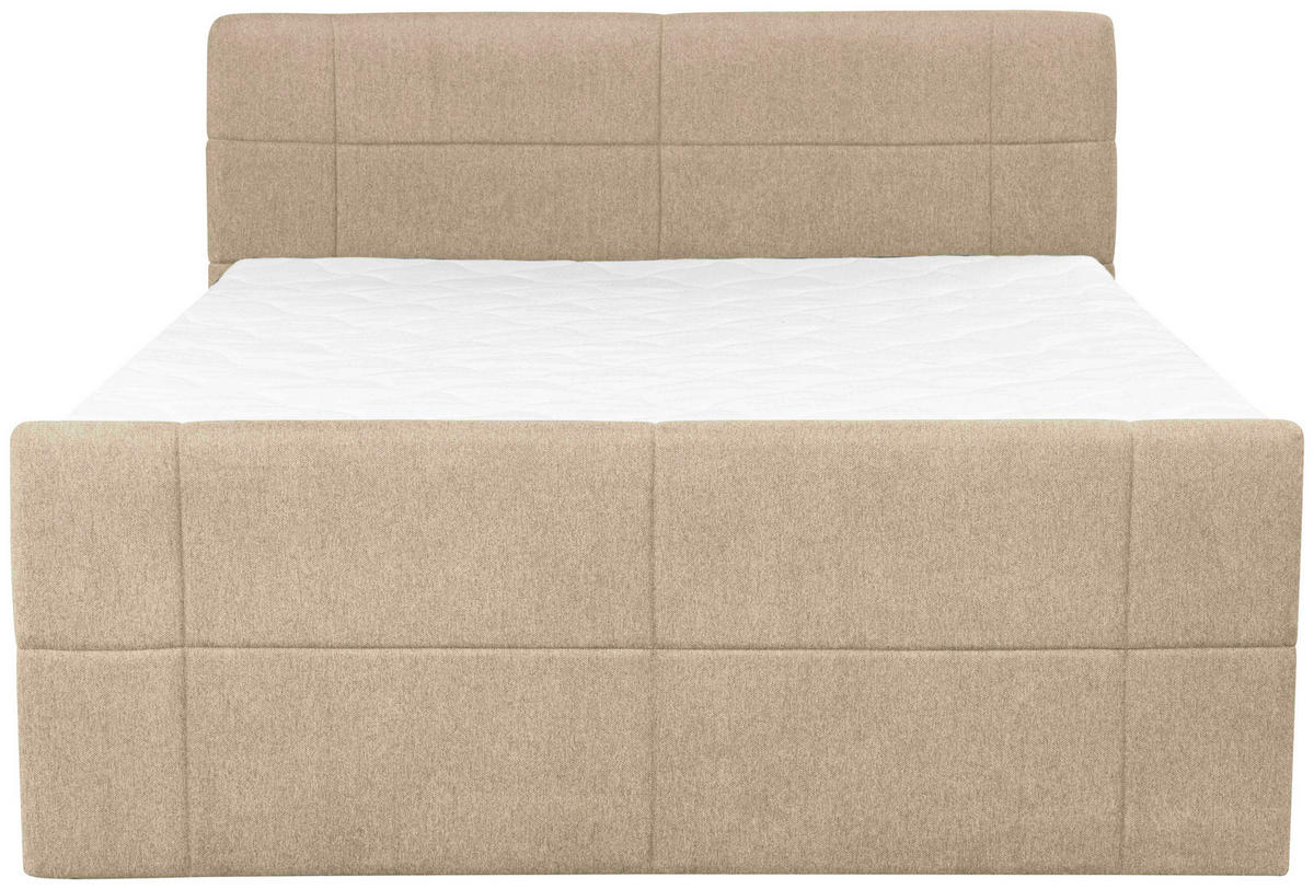 BOXSPRINGBETT 180/200 cm  in Beige  - Beige, Konventionell, Textil (180/200cm) - Carryhome