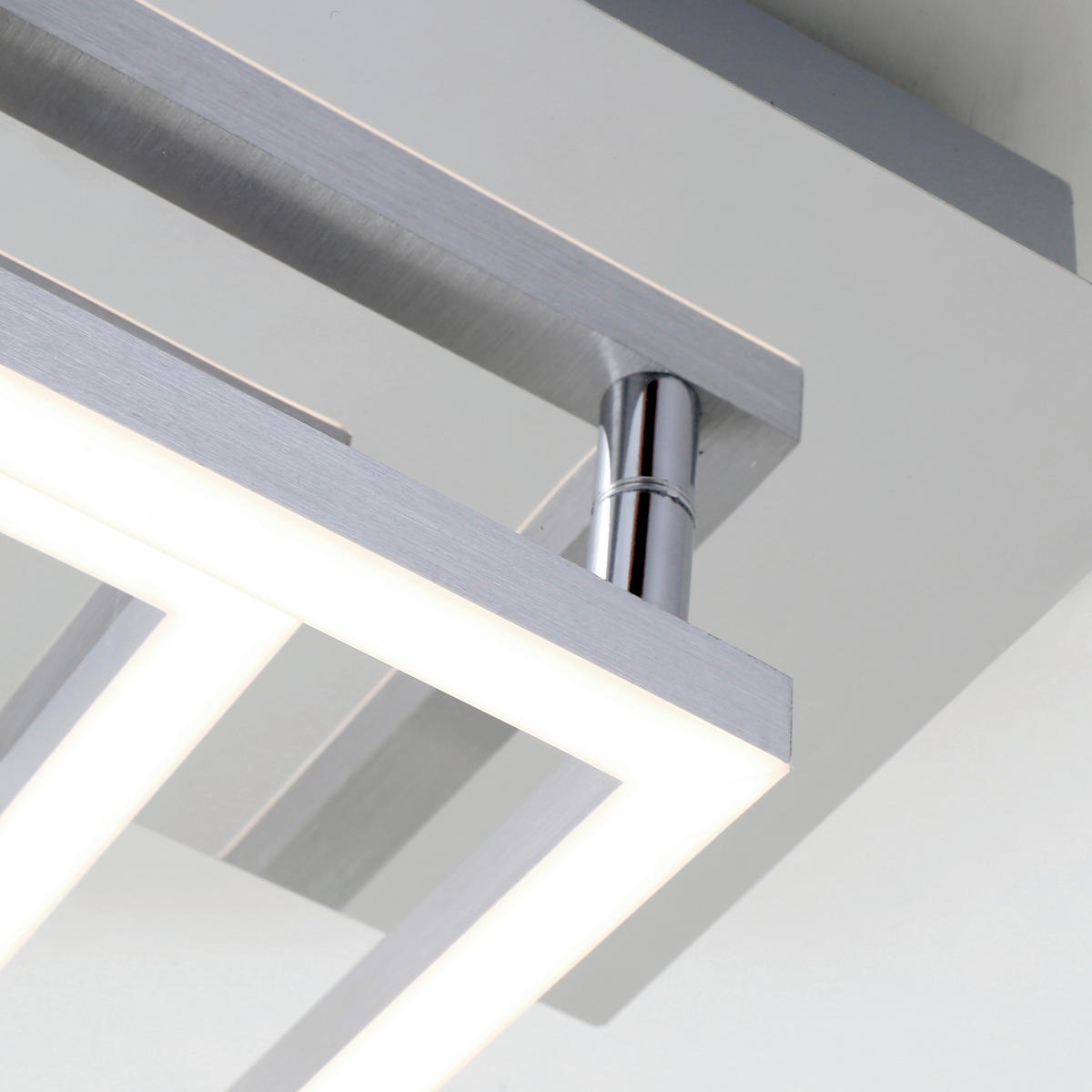LED-DECKENLEUCHTE 47/22.6/7.3 cm  - Alufarben, Design, Kunststoff/Metall (47/22.6/7.3cm)