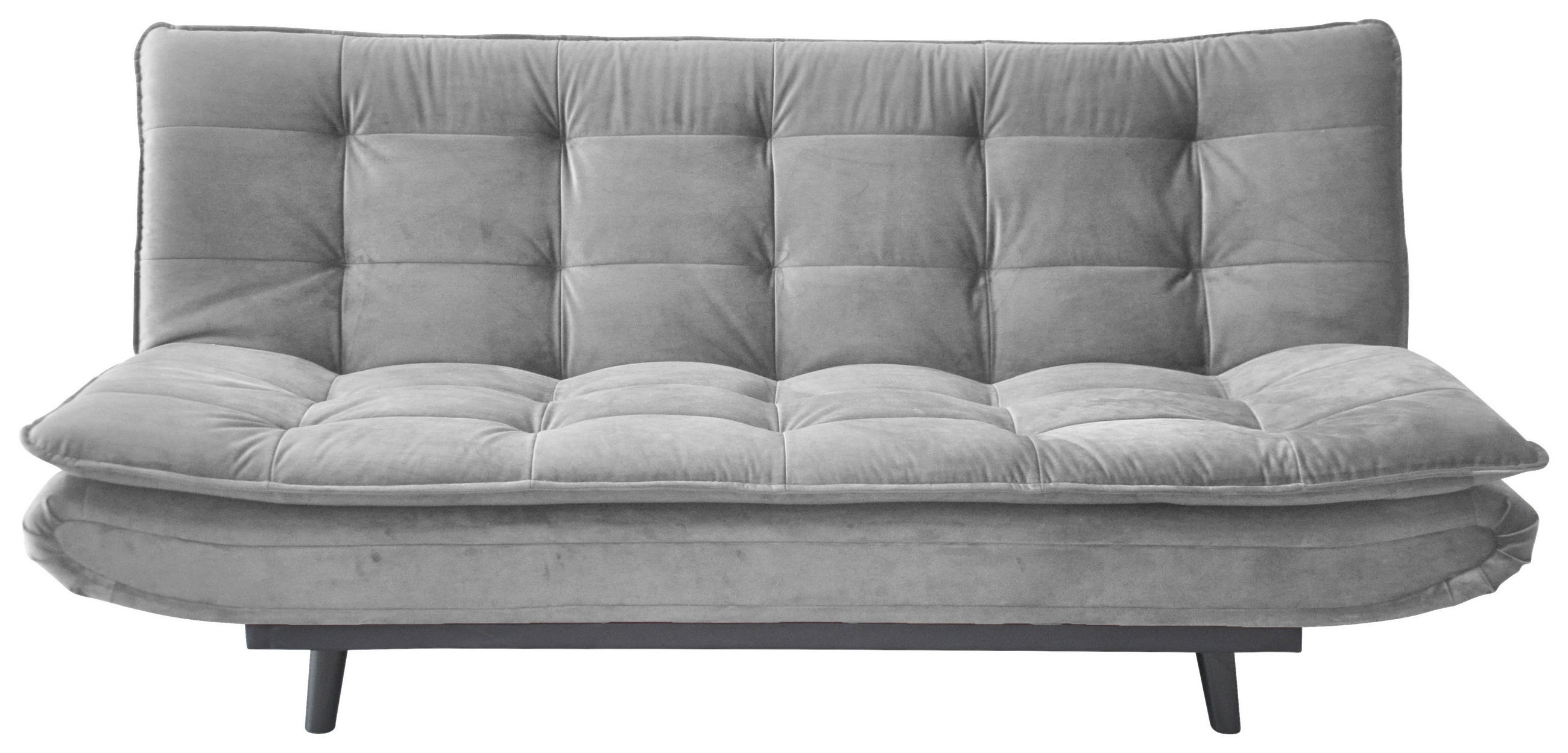 BÄDDSOFFA i metall, textil ljusgrå - ljusgrå/svart, Design, metall/textil (194/90/100cm) - Best Price
