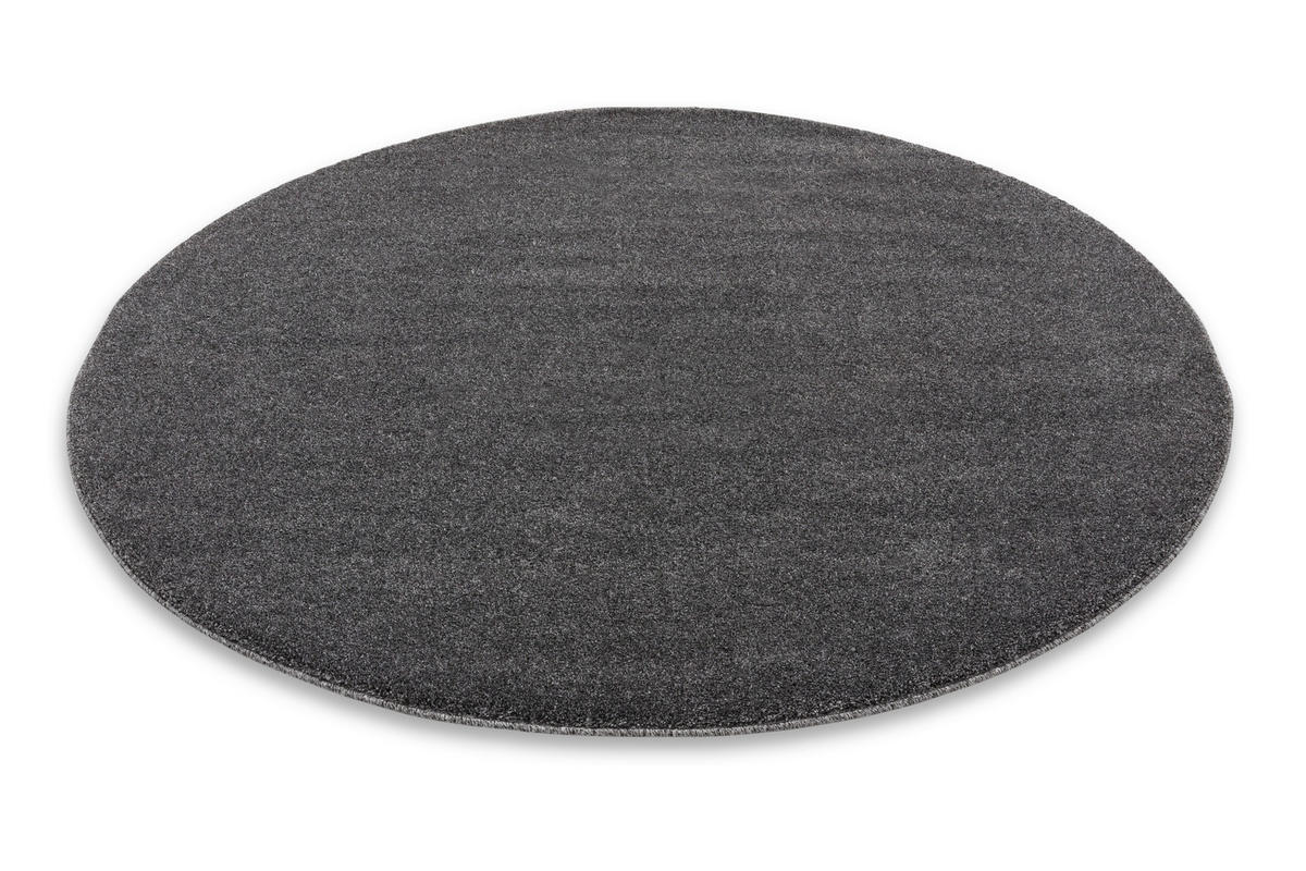 WEBTEPPICH 160/160 cm Pure Anthrazit  - Anthrazit, Basics, Textil (160/160cm) - Schöner Wohnen