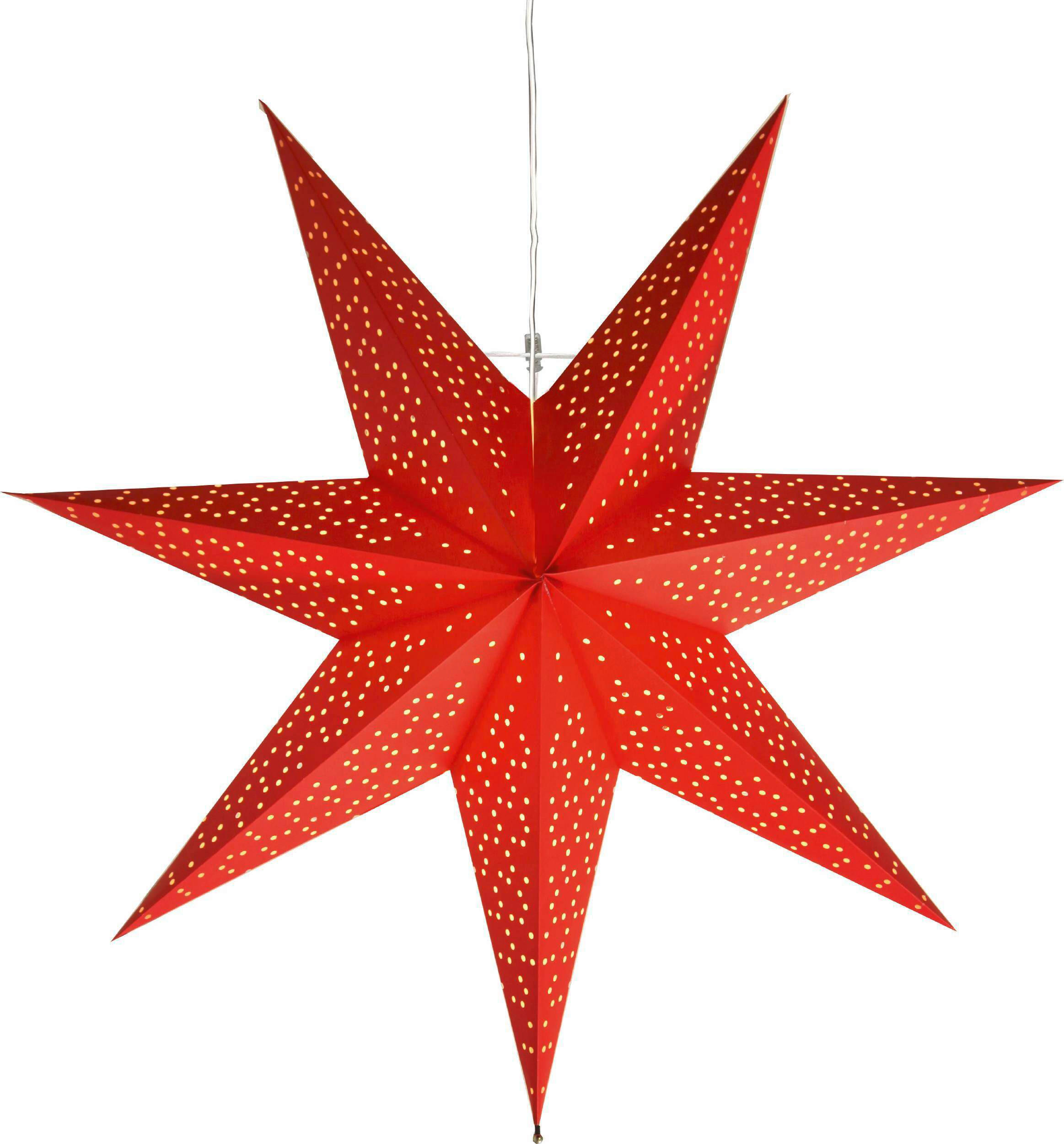 LED-DEKOLEUCHTE  - Rot/Weiß, Basics, Papier/Metall (54/16/54cm) - Eglo