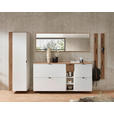GARDEROBE 7-teilig  in 305/179/37 cm  - Weiß/Eiche Artisan, Design, Holzwerkstoff (305/179/37cm) - Voleo