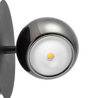 LED-WANDLEUCHTE Easy 20/19 cm  - Schwarz/Kupferfarben, Design, Glas/Kunststoff (20/19cm) - Dieter Knoll