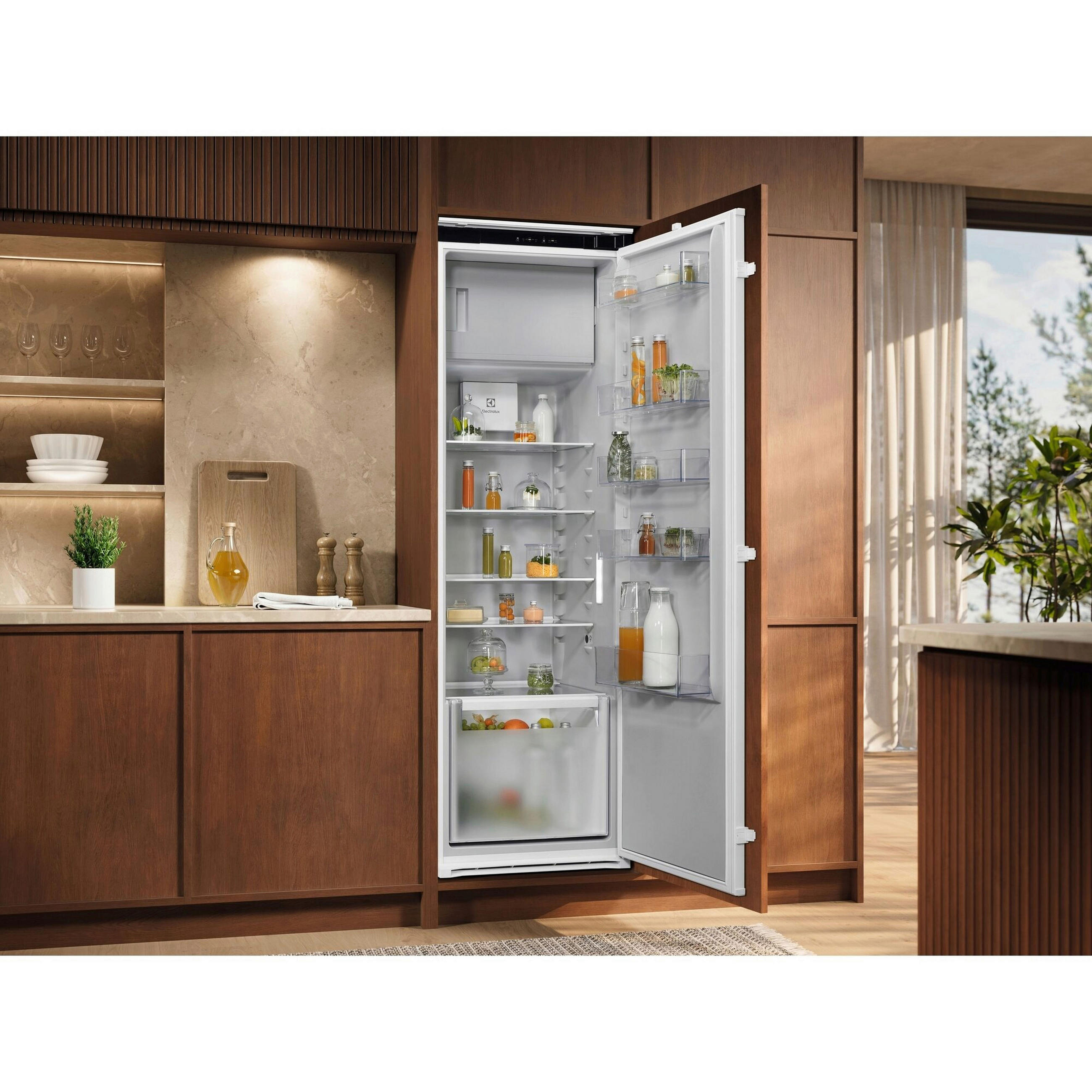 KÜHLSCHRANK 54,6/177,2/54,9 cm EFD6DE18S1  - Weiß, Basics, Glas/Kunststoff (54,6/177,2/54,9cm) - Electrolux