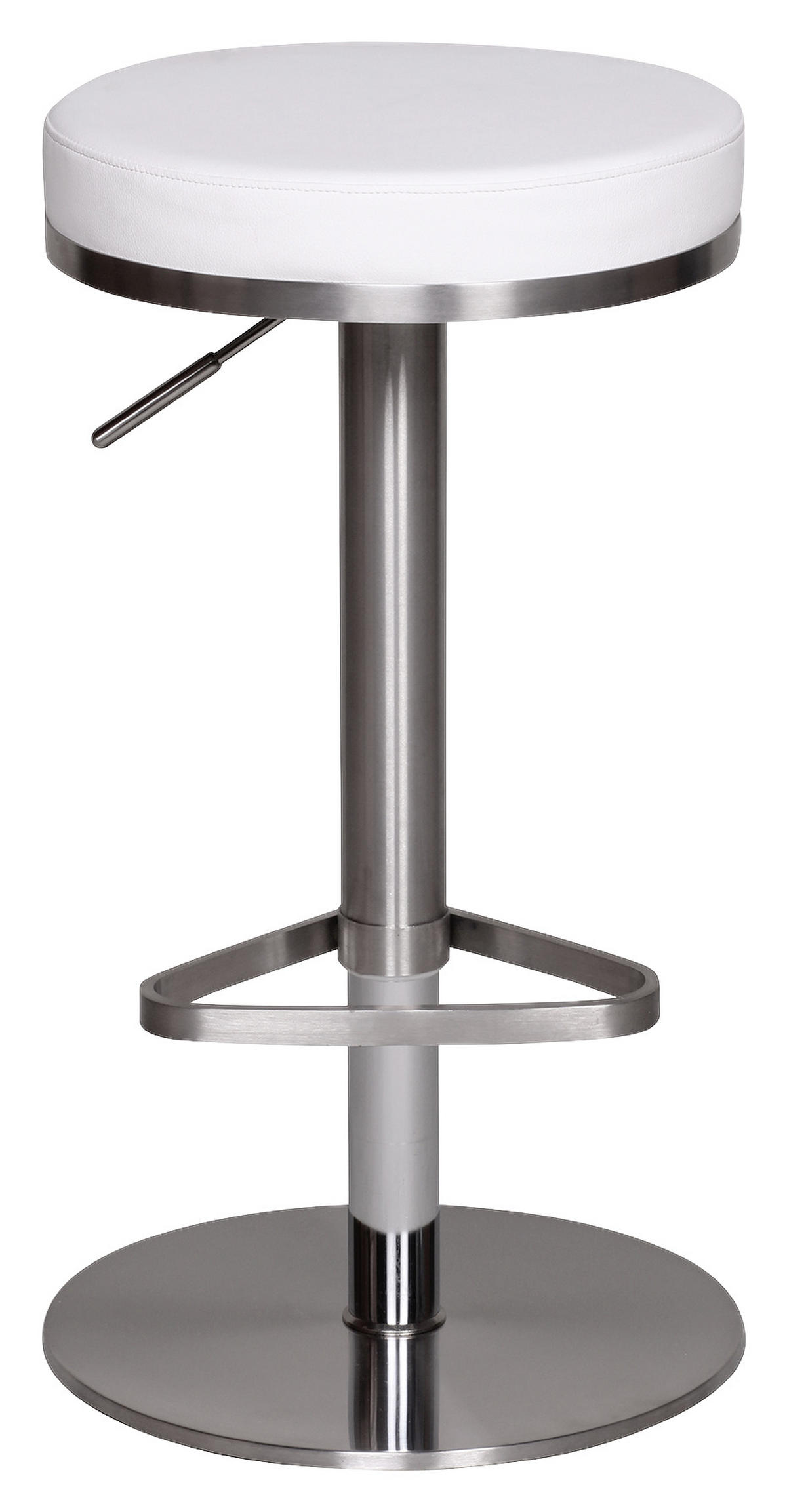 BARPALL i vit  - vit/silver, Modern, metall/textil (38/57/38cm) - MID.YOU