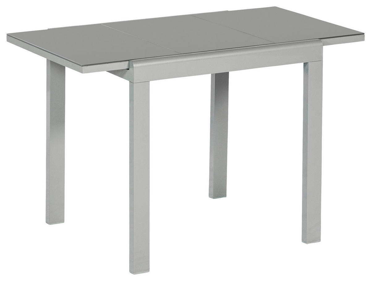 GARTENSET Aluminium  - Silberfarben/Schwarz, MODERN, Metall - Gardenson