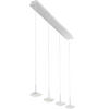 LED-PENDELLEUCHTE 90/8/200 cm  - Weiß, Design, Metall (90/8/200cm) - Fabas Luce