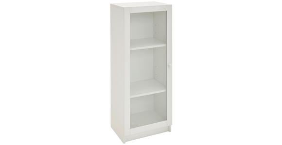 VITRINE  in Weiß  - Weiß, Basics, Glas/Holzwerkstoff (40/100/30cm) - Carryhome