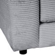 ECKSOFA  in Cord Hellgrau  240/175 cm  - Dunkelgrau/Hellgrau, Design, Kunststoff/Textil (240/175cm) - Xora