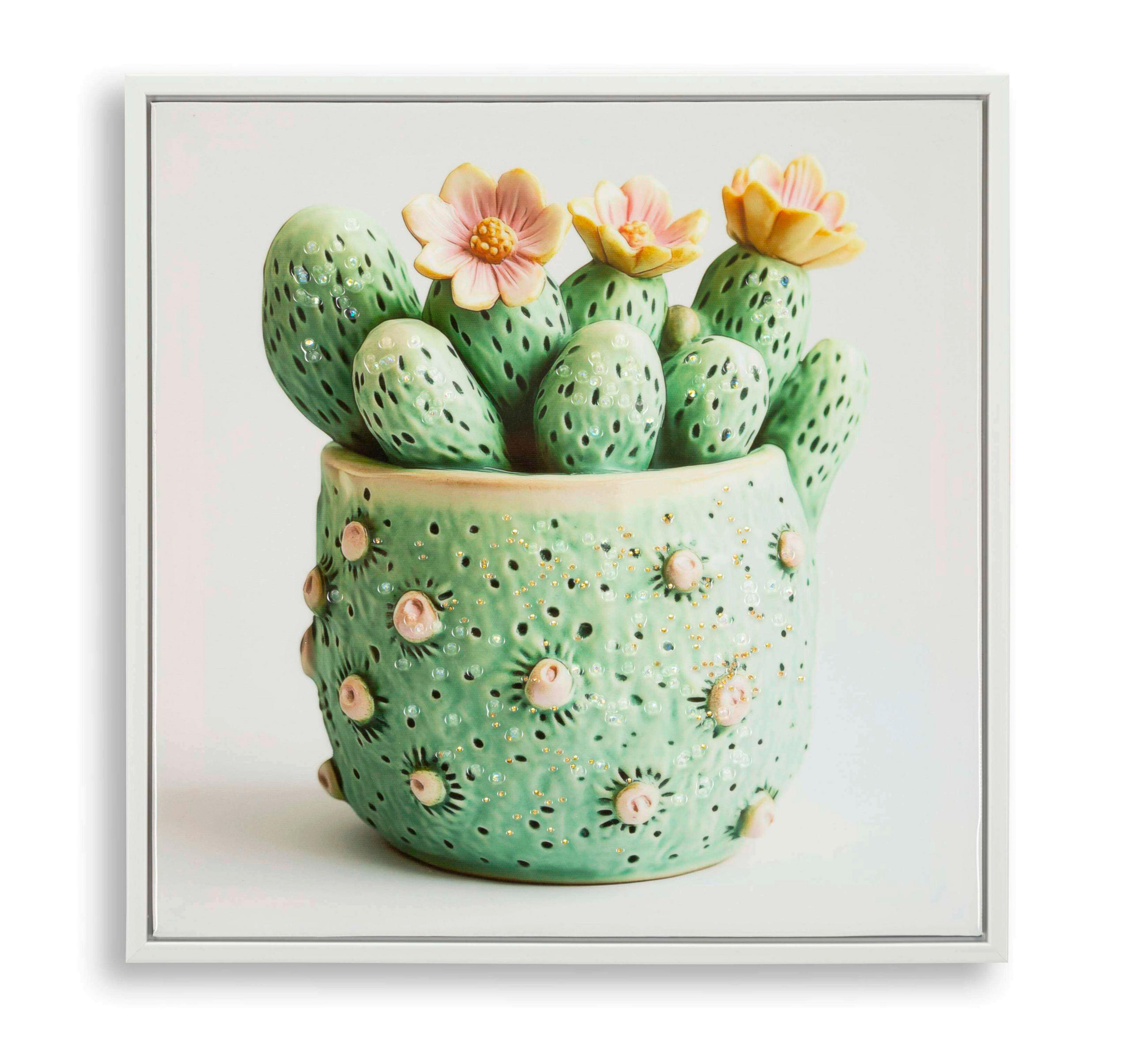 LEINWANDBILD Blumen  - Weiß, Basics, Holz/Kunststoff (40/40/2.8cm)