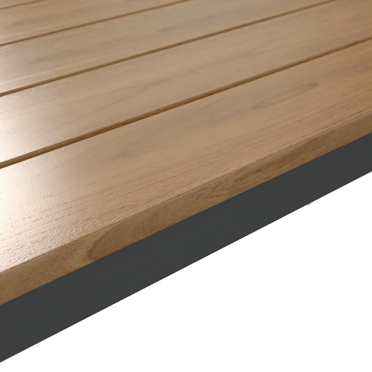 LOUNGEGARNITUR 218/188 cm Aluminium, Stahl  - Anthrazit/Hellgrau, MODERN, Kunststoff/Textil (218/188cm) - Ambia Garden