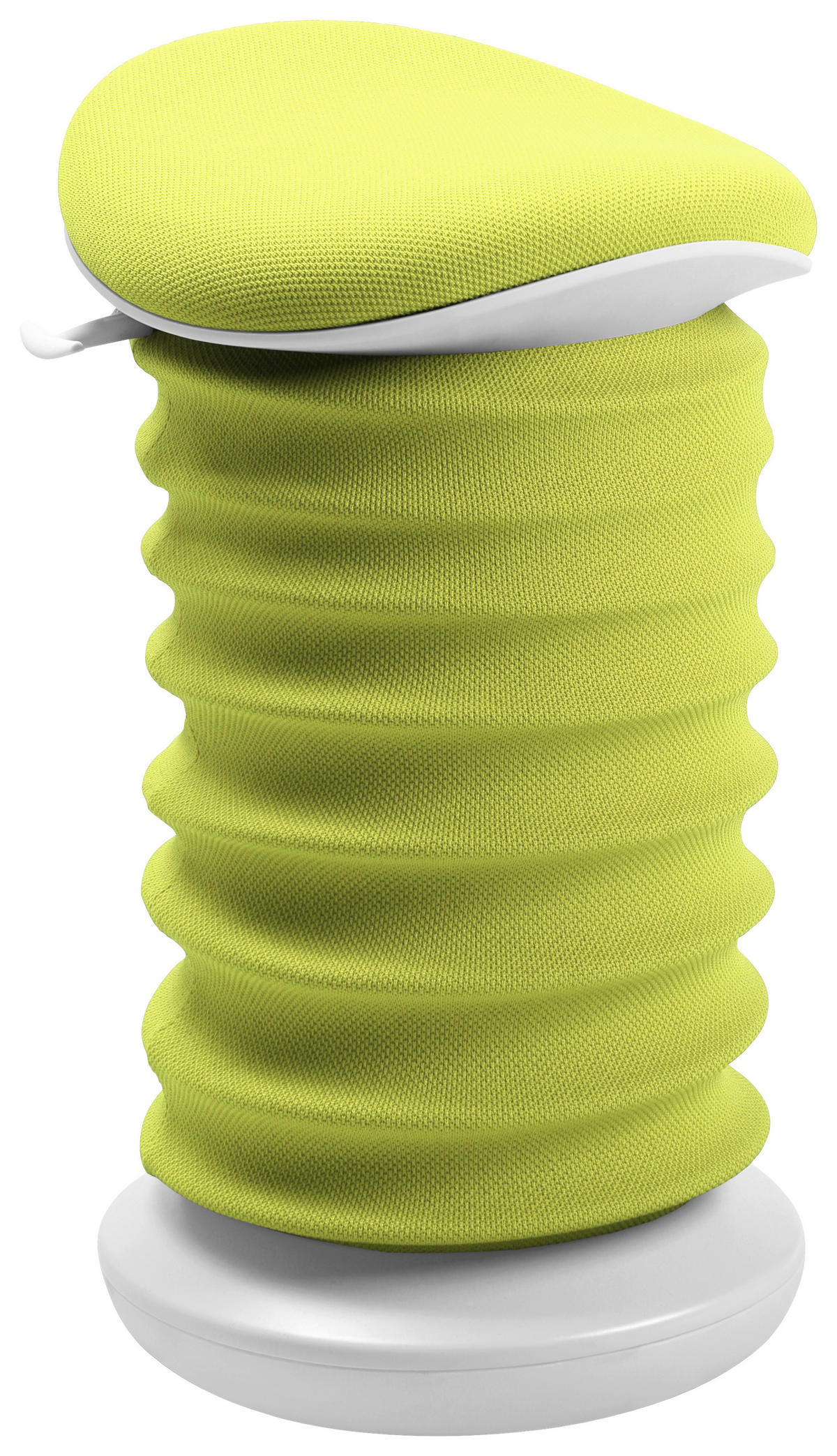 BÜROHOCKER Grün, Weiß  - Weiß/Grün, Design, Kunststoff/Textil (37,5/53-64/36cm) - Topstar