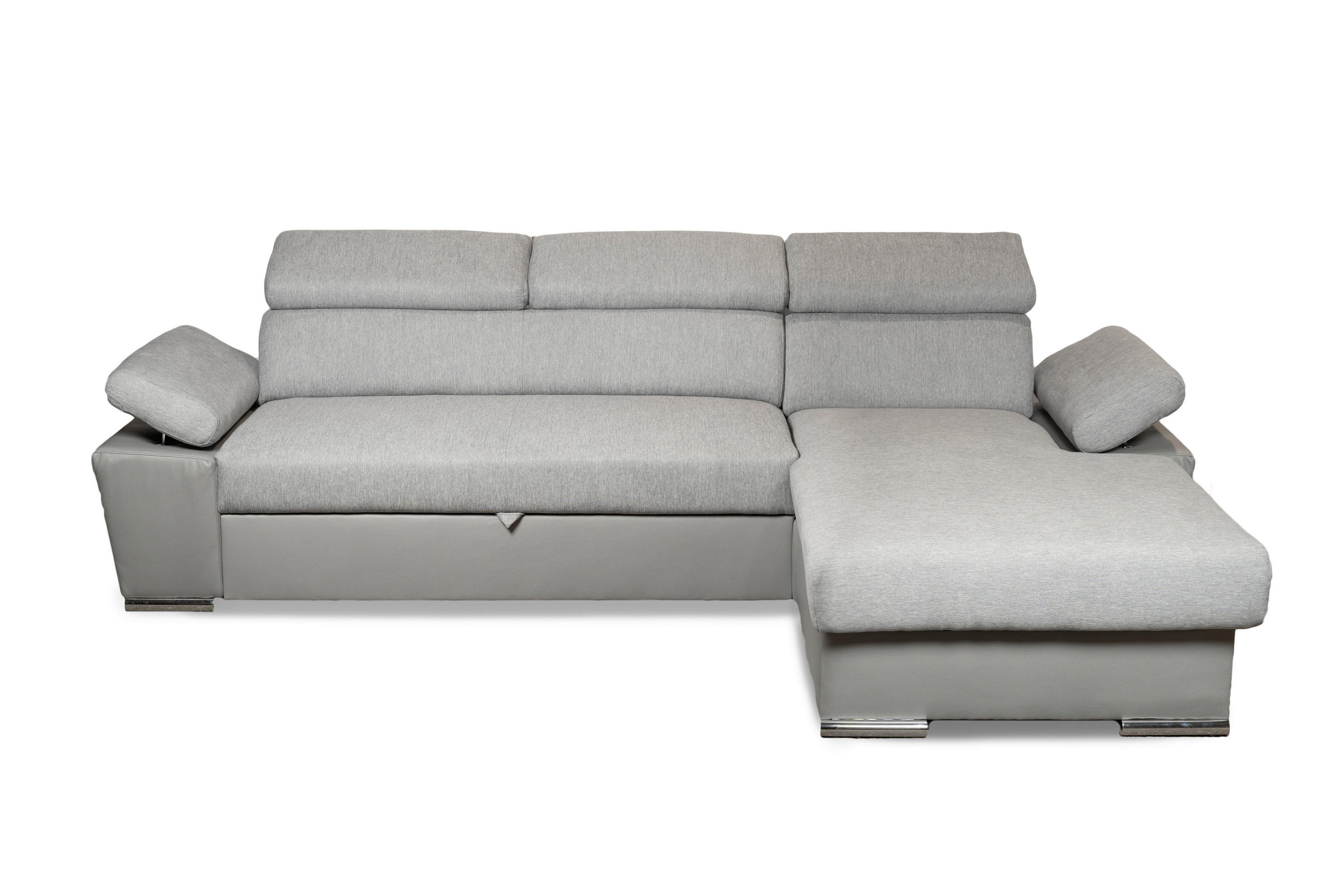 SJEDEĆA GARNITURA drvo, tekstil, drvni materijal  siva   - siva, Moderno, drvni materijal/drvo (275/170cm) - Ti'me