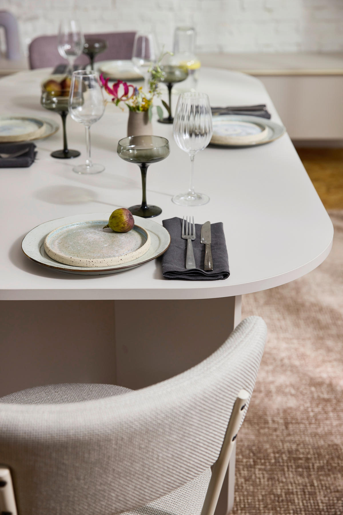 ESSTISCH bootsförmig Greige  - Greige, Natur, Holzwerkstoff (180/90/76cm) - Tom Tailor