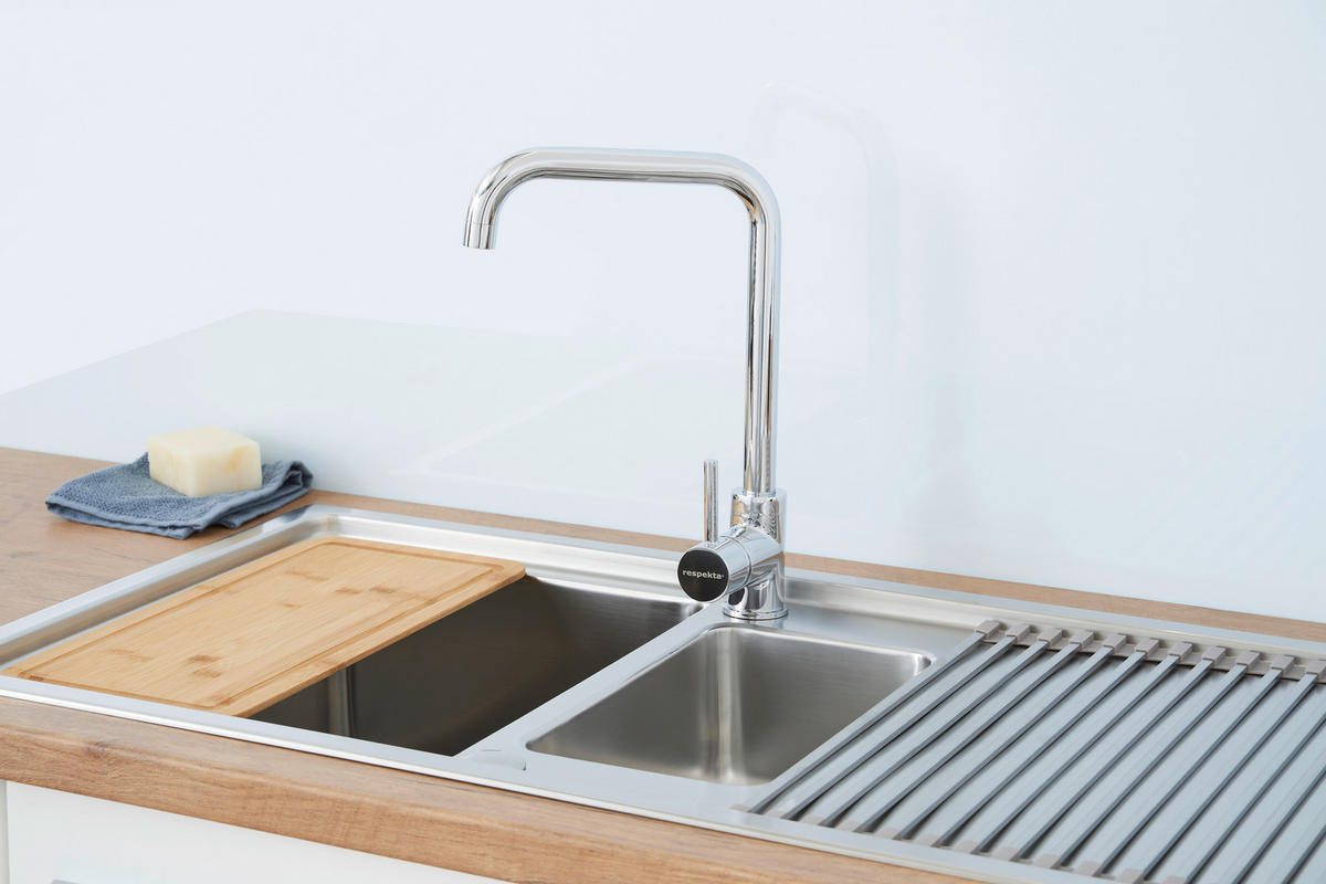 SPÜLE 1720CHICAGO100X50  - Edelstahlfarben, Trend, Metall (100/20,3/50cm) - Respekta