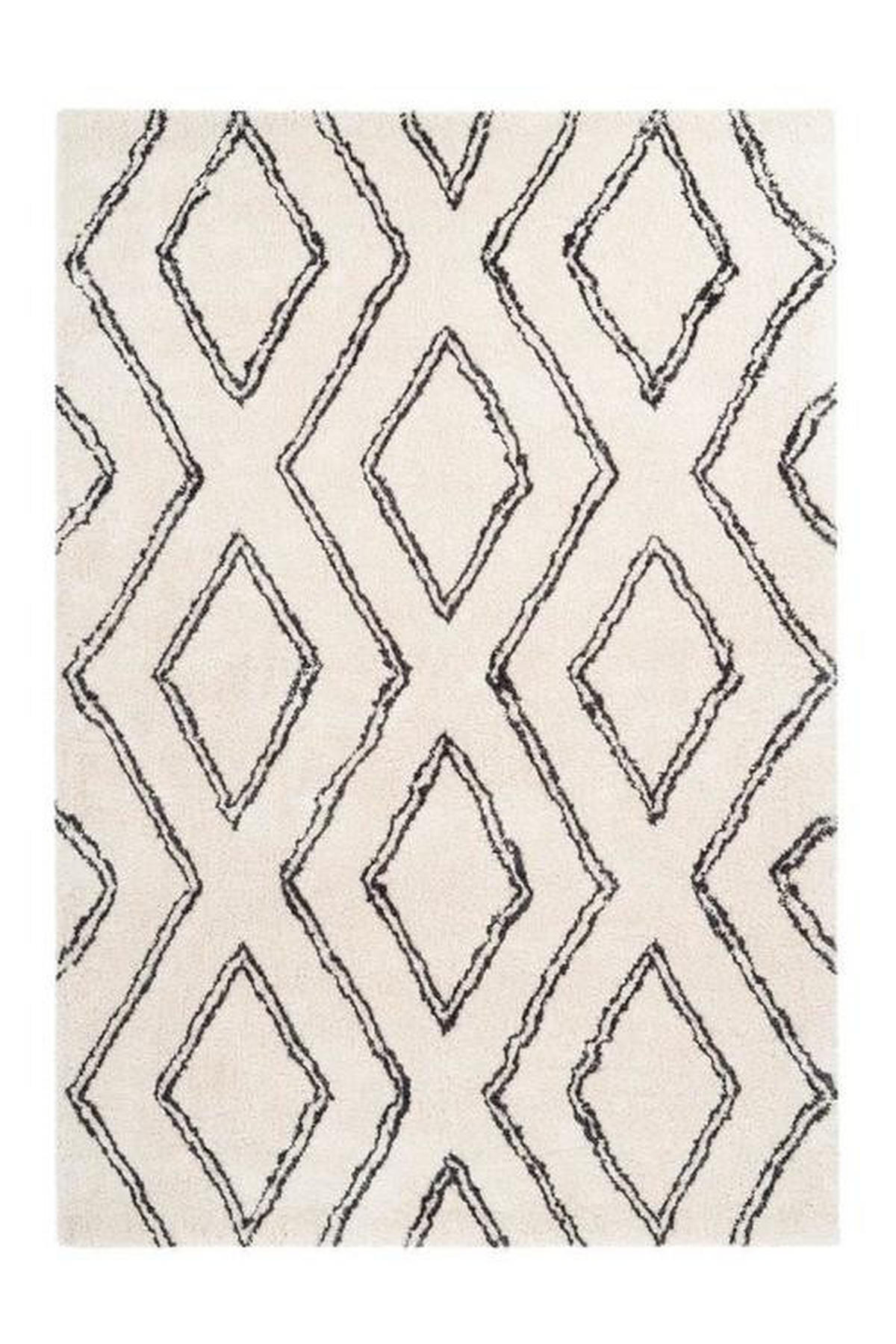 KOBEREC S VYSOKÝM VLASOM, 120/170 cm, biela - biela, Design, textil (120/170cm)