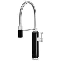 KÜCHENARMATUR MDF50BL  - Chromfarben/Schwarz, Basics, Metall (9,4/48,2/26,8cm) - SMEG