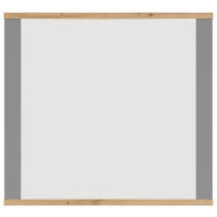 ZIDNO OGLEDALO  94/87/5 cm     - siva/hrast artisan, Lajfstajl, staklo/pločasti materijal (94/87/5cm) - Hom`in