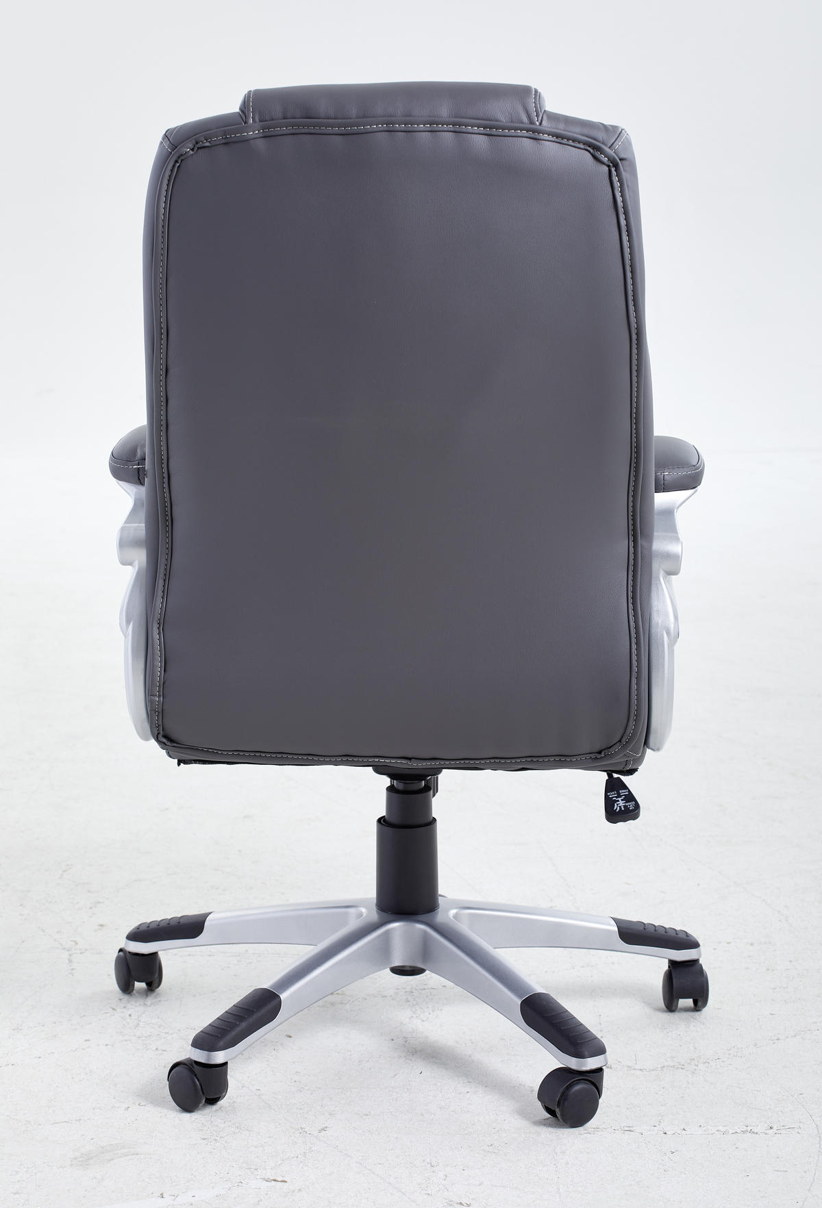 PISARNIŠKI STOL kovina, umetna masa, tekstil siva, srebrne barve  - srebrne barve/siva, Design, kovina/umetna masa (65/109-119/65cm) - Xora