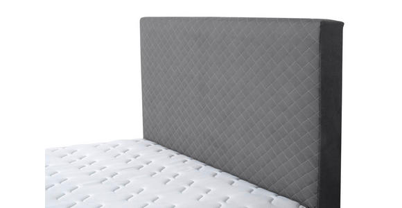 BOXBETT 120/200 cm  in Graublau  - Graublau/Schwarz, KONVENTIONELL, Kunststoff/Textil (120/200cm) - Carryhome