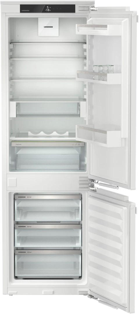 KÜHL-GEFRIER-KOMBINATION ICNb 5123  - Schwarz/Weiß, Basics, Kunststoff/Metall (55,9/177/54,6cm) - Liebherr