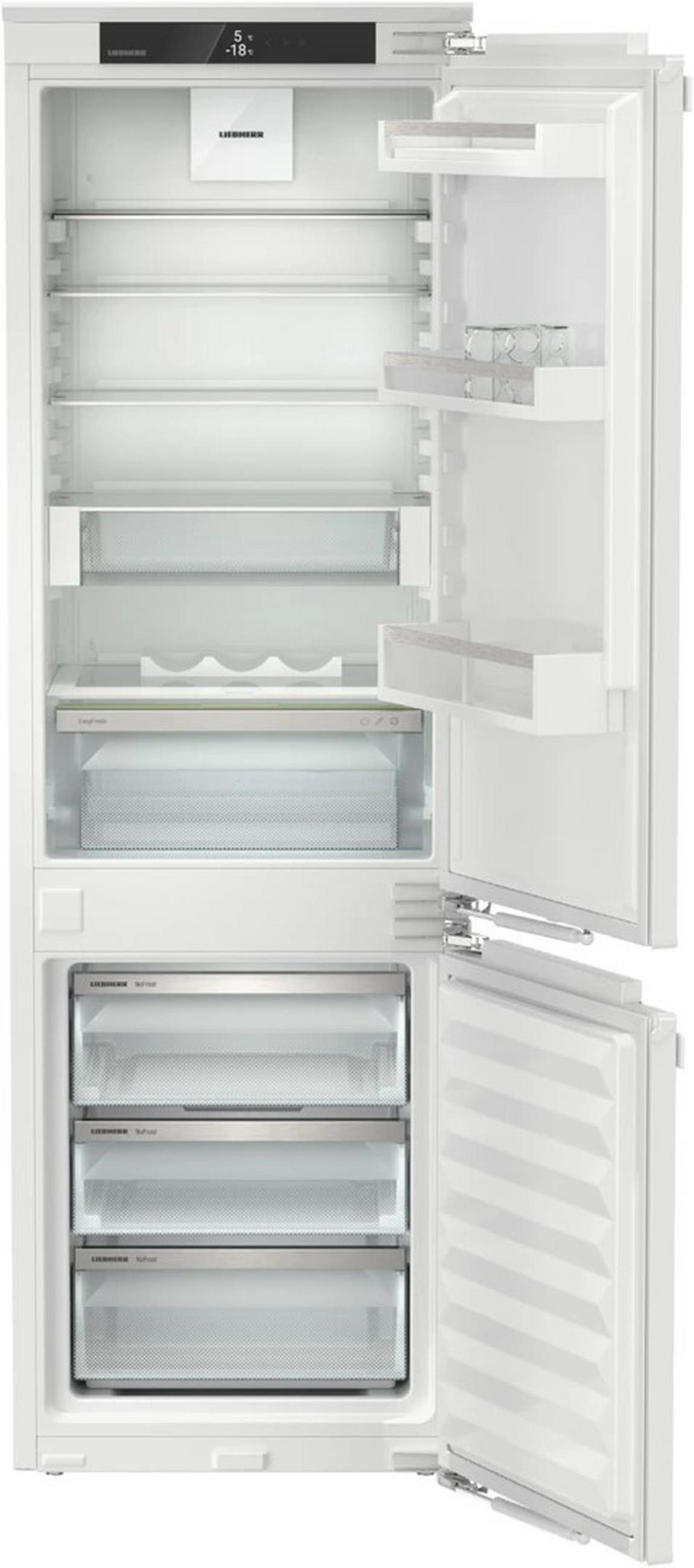 KÜHL-GEFRIER-KOMBINATION ICNb 5123  - Schwarz/Weiß, Basics, Kunststoff/Metall (55,9/177/54,6cm) - Liebherr