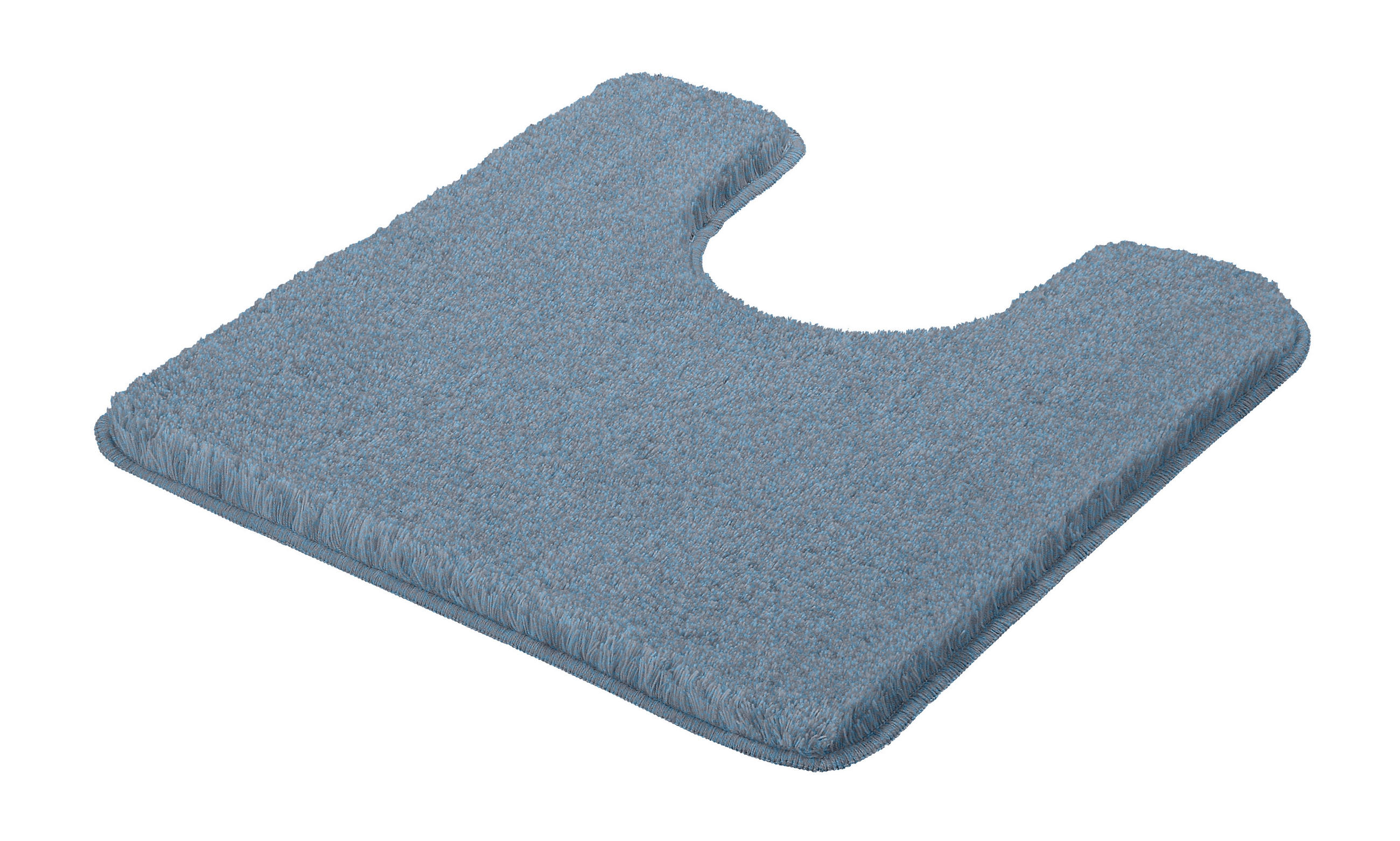 WC-VORLEGER Pastellblau  - Pastellblau, Design, Kunststoff (55/55/3cm) - Kleine Wolke