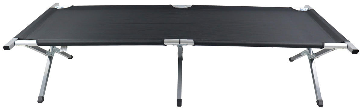 CAMPINGBETT 63/190 cm  - Schwarz, Modern, Textil/Metall (63/190cm) - Ambia Garden