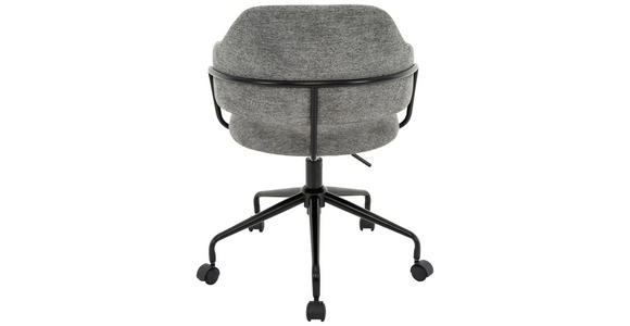 DREHSTUHL Webstoff Grau, Schwarz - Schwarz/Grau, Design, Kunststoff/Textil (58/77-85/55cm) - Carryhome