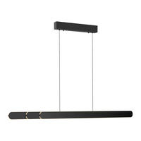 LED-PENDELLEUCHTE 160/5,5/180 cm   - Schwarz, Design, Kunststoff/Metall (160/5,5/180cm) - Schöner Wohnen
