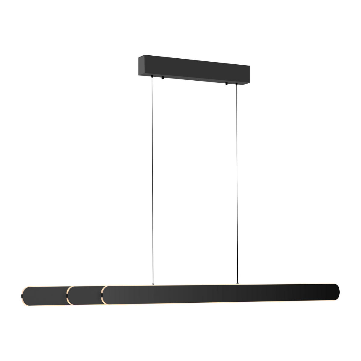 LED-PENDELLEUCHTE 160/5,5/180 cm   - Schwarz, Design, Kunststoff/Metall (160/5,5/180cm) - Schöner Wohnen