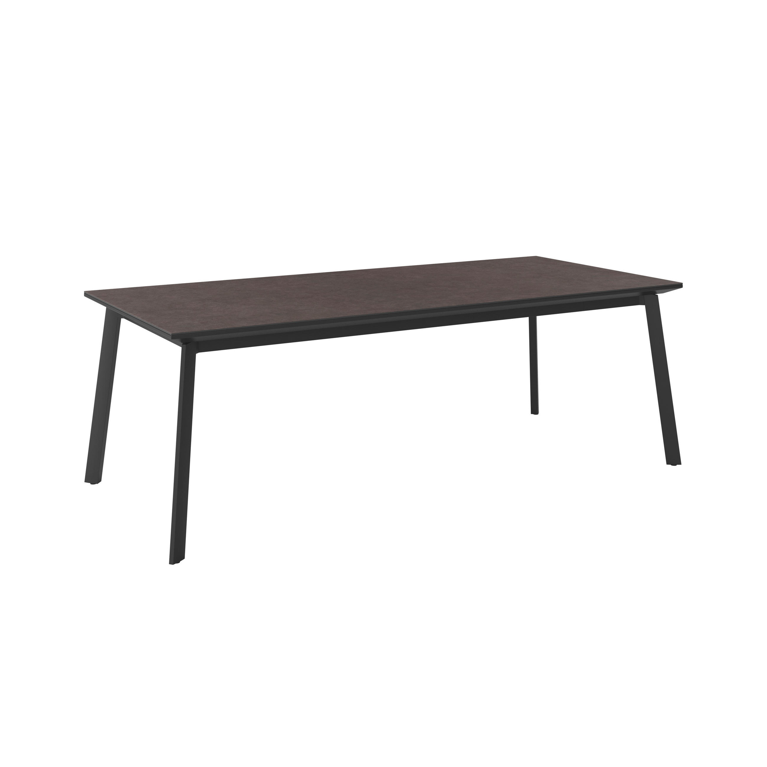 Ambia Garden ZÁHRADNÝ STÔL, kov, sklo, 220/76/100 cm