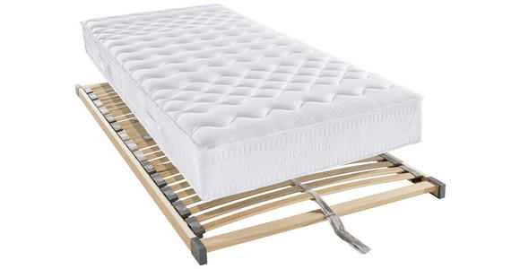 MATRATZENSET 90/190 cm  - Birkefarben, Basics, Holz (90/190cm) - Novel