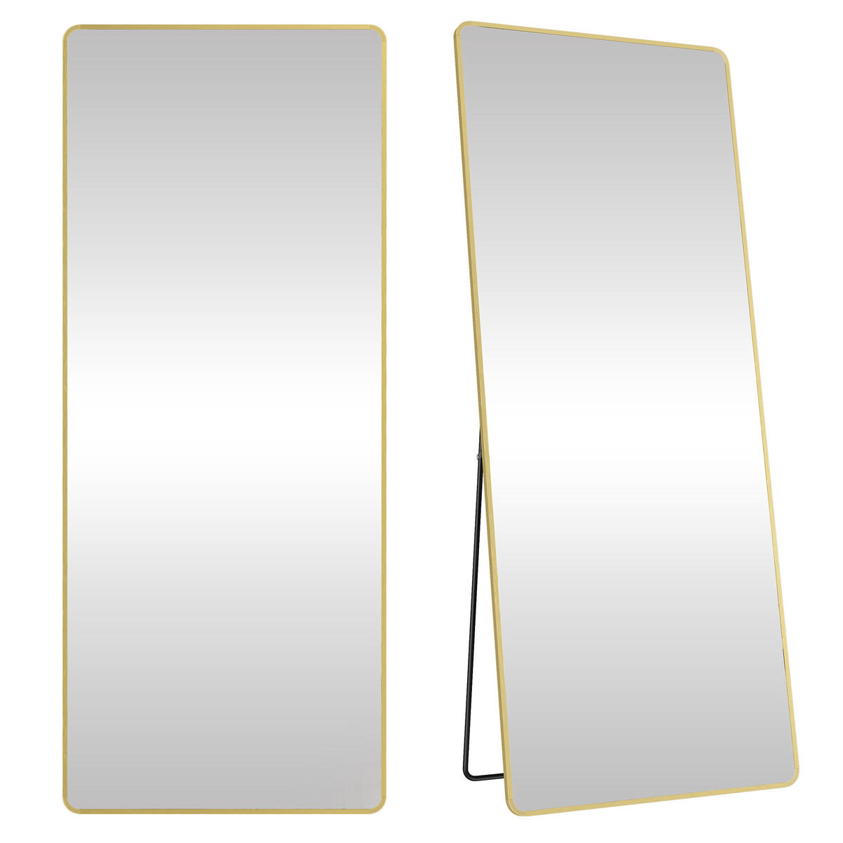 STANDSPIEGEL 60/165/33 cm  - Goldfarben, Trend, Glas/Metall (60/165/33cm) - Boxxx