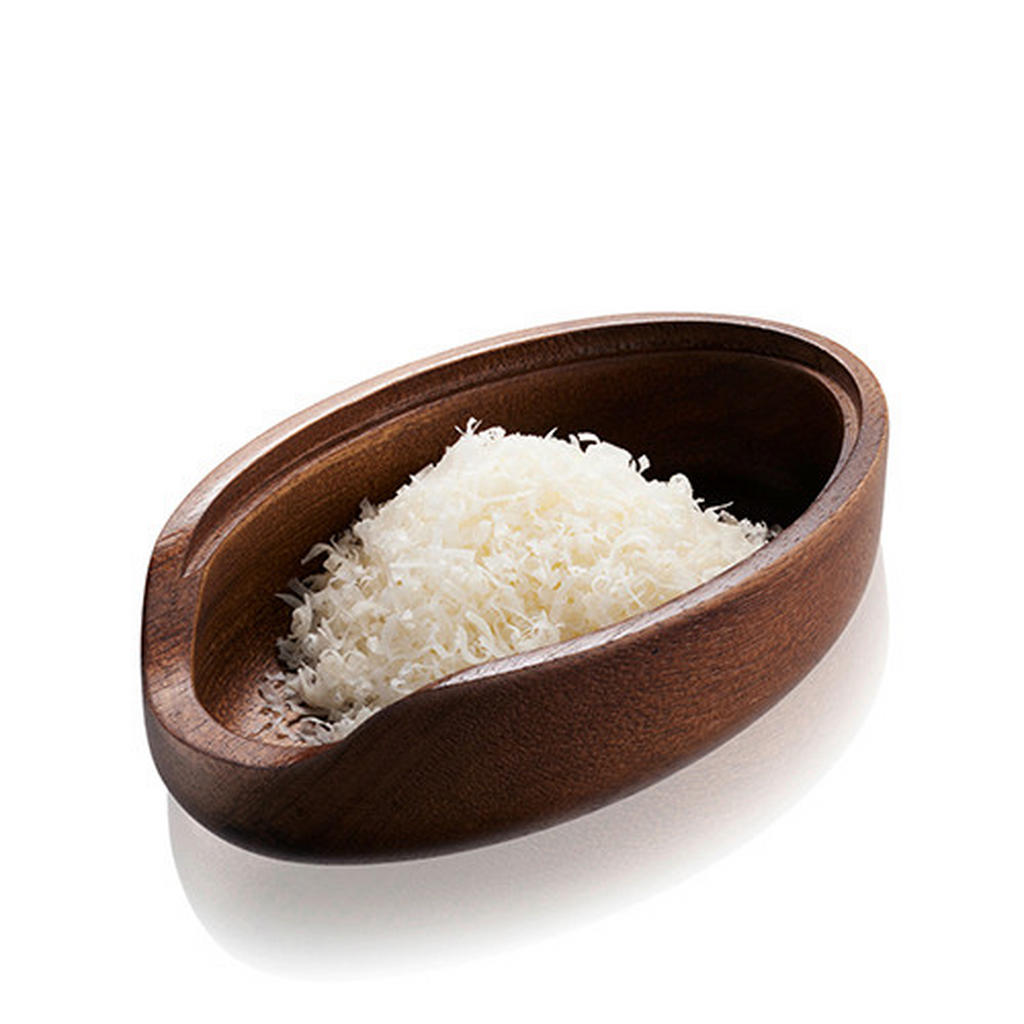 Thumbnail - Gefu Käsereibe Parmezo, Silber, Walnuss, Holz, Metall, Akazie, 9x4x15 cm, Auffangbehälter, Kochen, Küchenhelfer, Küchenr...