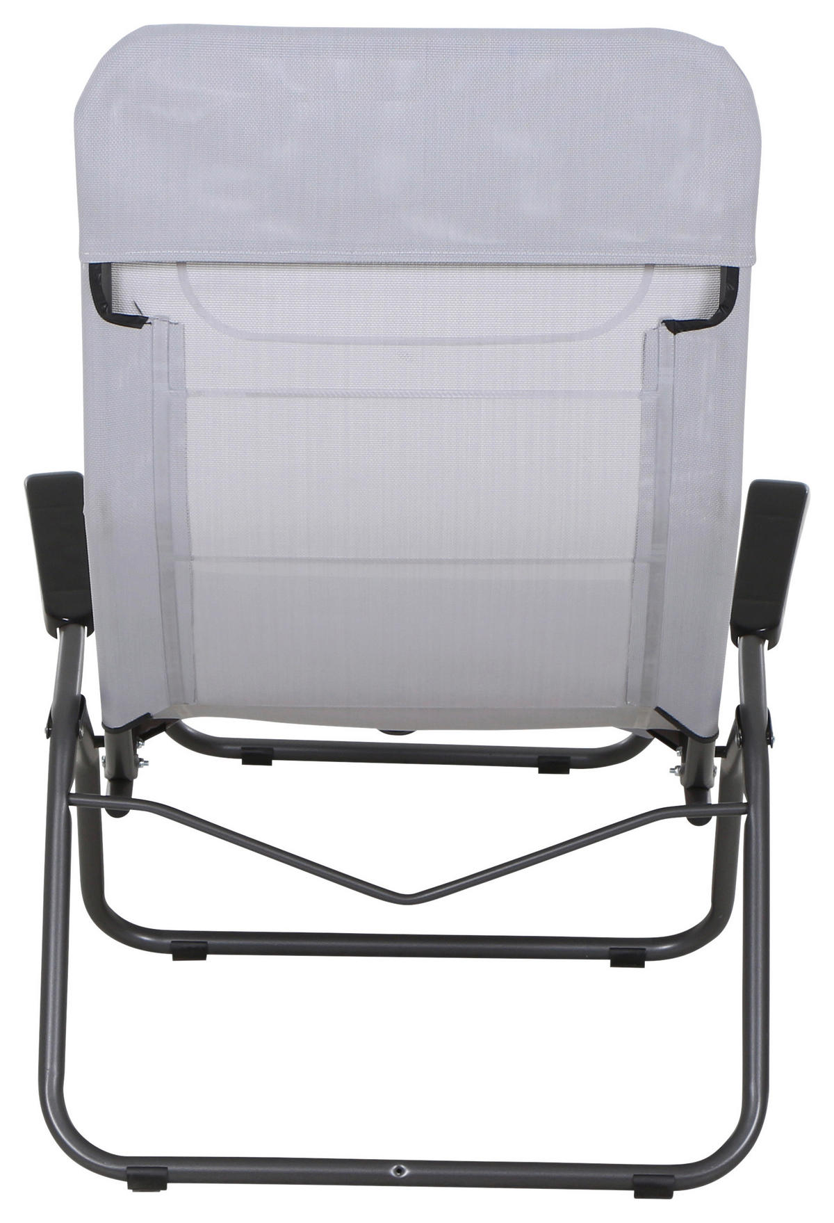 GARTENLIEGE 72,5/103,5/144 cm  - Anthrazit/Hellgrau, MODERN, Textil/Metall (72,5/103,5/144cm) - Siena Garden