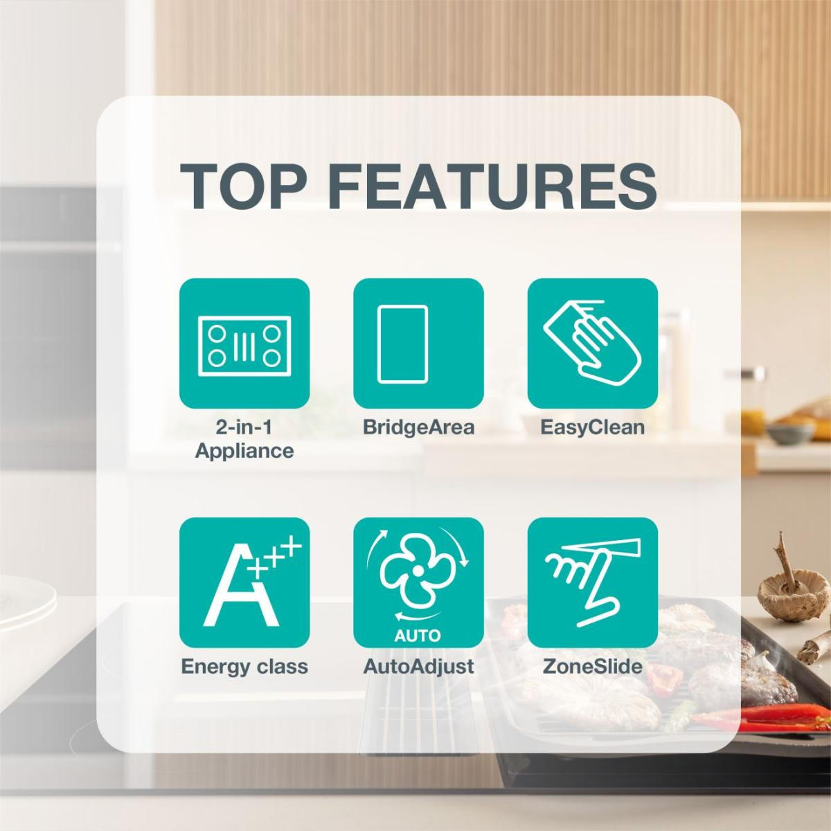 KOCHFELD-DUNSTABZUG-KOMBI  - Schwarz, Basics (56/23/49cm) - Gorenje