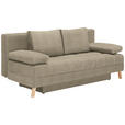 SCHLAFSOFA  in Webstoff Beige  - Beige/Naturfarben, KONVENTIONELL, Holz/Textil (195/90/90cm) - Cantus