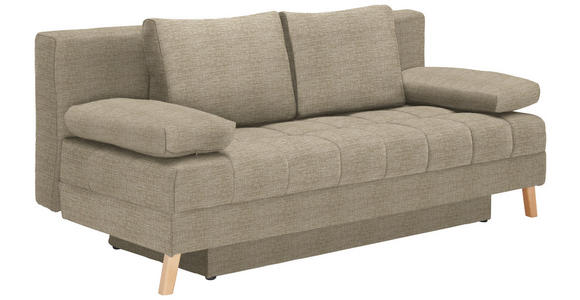 SCHLAFSOFA  in Webstoff Beige  - Beige/Naturfarben, KONVENTIONELL, Holz/Textil (195/90/90cm) - Cantus