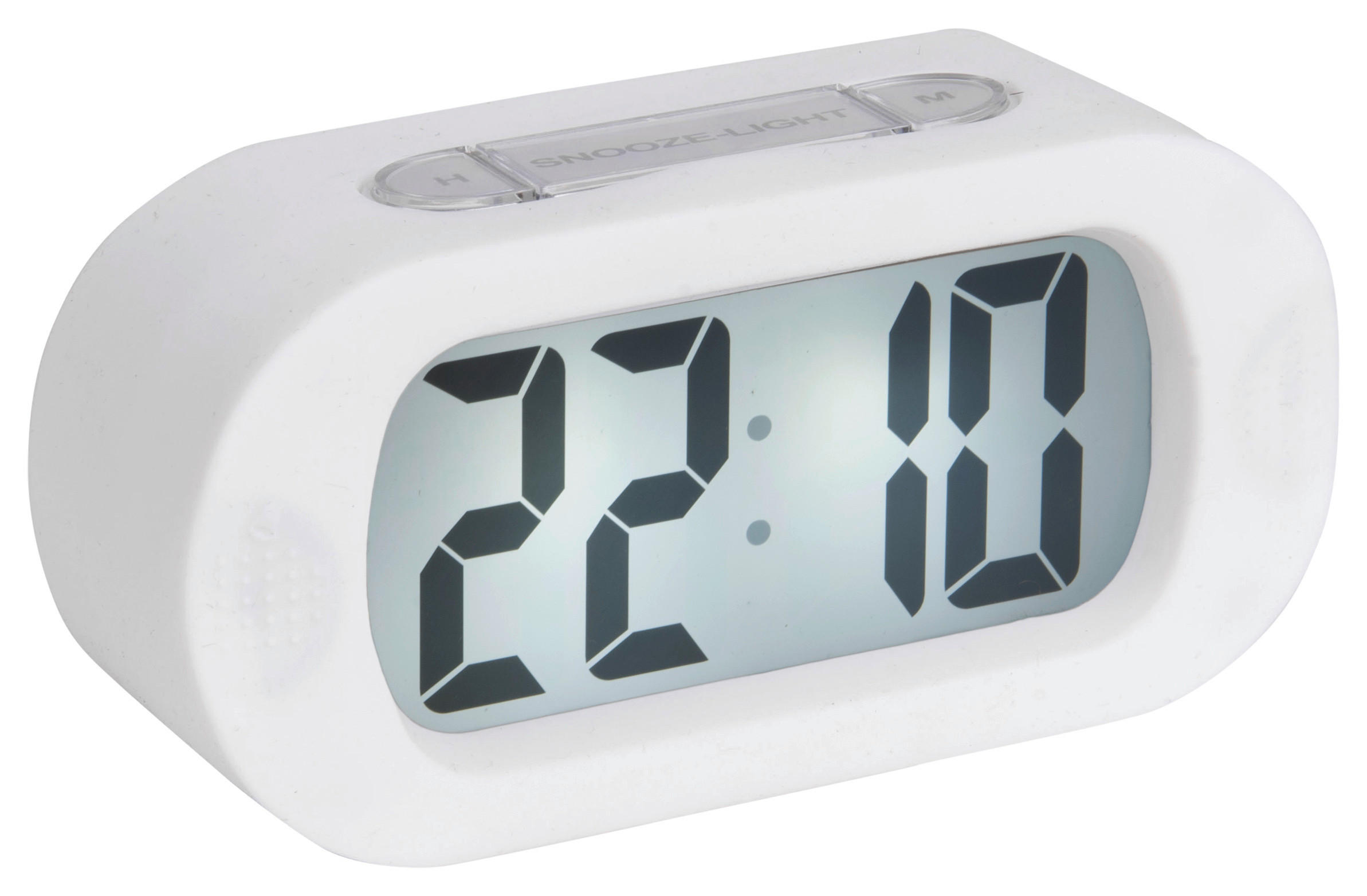 WECKER Gummy Weiß 14/7/5 cm  - Weiß, Basics, Kunststoff (14/7/5cm) - Karlsson