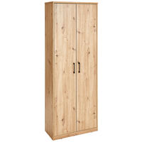 VIACÚČELOVÁ SKRIŇA, 72/194/36 cm - čierna/dub artisan, Basics, kov/kompozitné drevo (72/194/36cm) - Xora