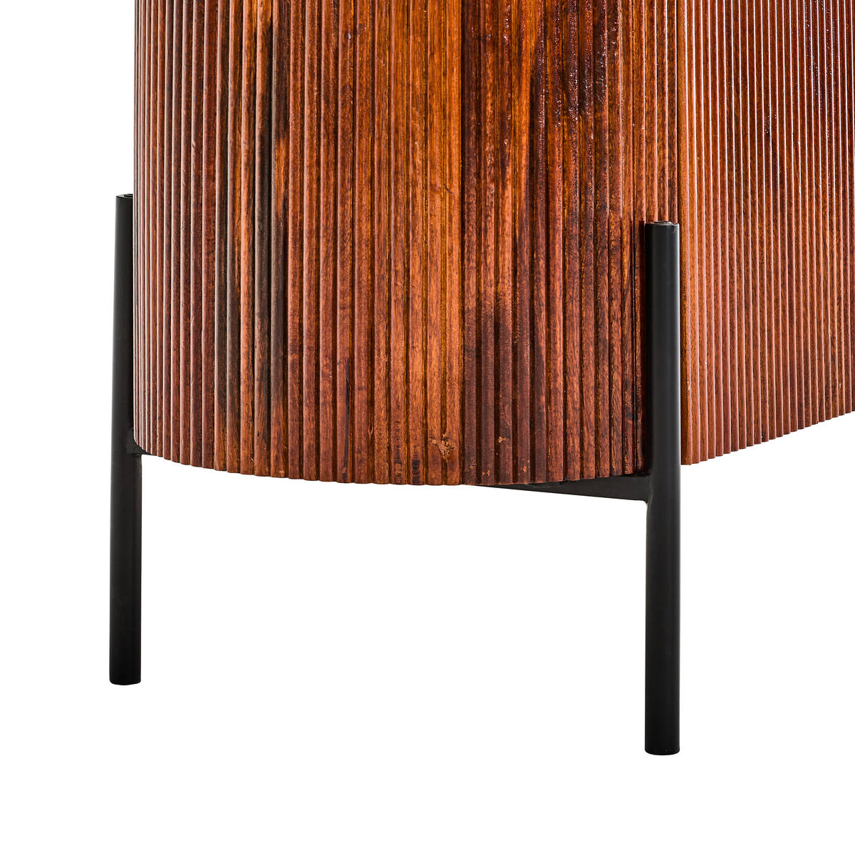 SIDEBOARD  150/75/45 cm  - Schwarz/Braun, Design, Holz/Metall (150/75/45cm) - Livetastic