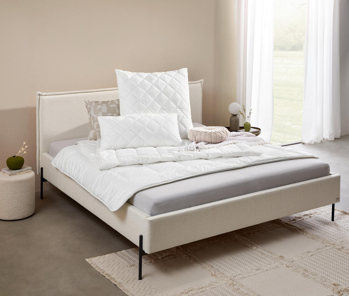SOMMERDECKE  Alcando Light  155/220 cm   - Weiß, Basics, Textil (155/220cm) - Billerbeck