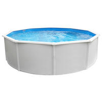 POOL-SET 01750 STEELY SUPREME 3,6 X 1,3 360/132 cm  - Blau/Weiß, MODERN, Kunststoff/Metall (360/132cm)