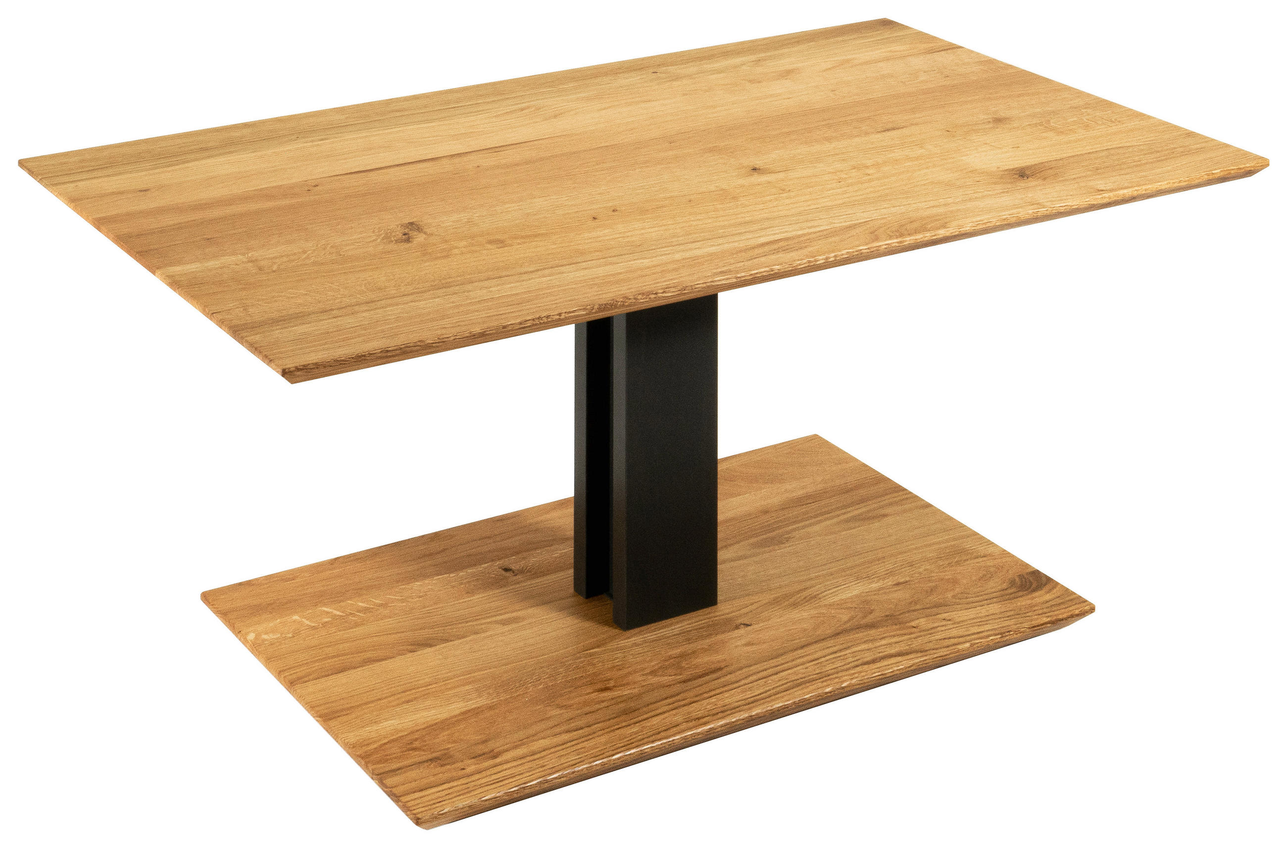 COUCHTISCH in Holz, Metall, Holzwerkstoff 100/60/47-65 cm  - Eichefarben/Anthrazit, Natur, Holz/Holzwerkstoff (100/60/47-65cm) - Venda