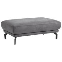 HOCKER in Textil Anthrazit  - Anthrazit/Schwarz, Design, Textil/Metall (127/46/72cm) - Dieter Knoll
