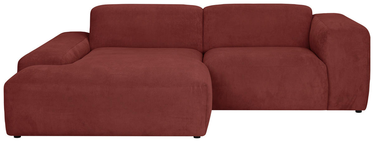 HÖRNSOFFA i manchester röd  - röd/svart, Design, textil/plast (170/252cm) - MID.YOU